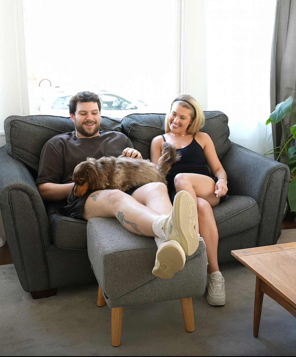 PawStep™ – Luxe Poef & Hondenhelling in Één