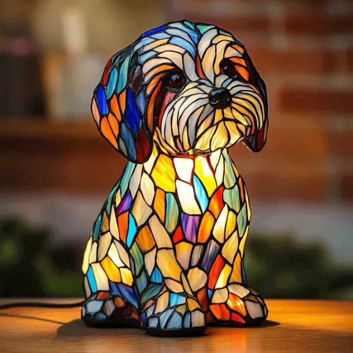 PawGlow™ – Handgemaakte Mozaïek Hondenlamp