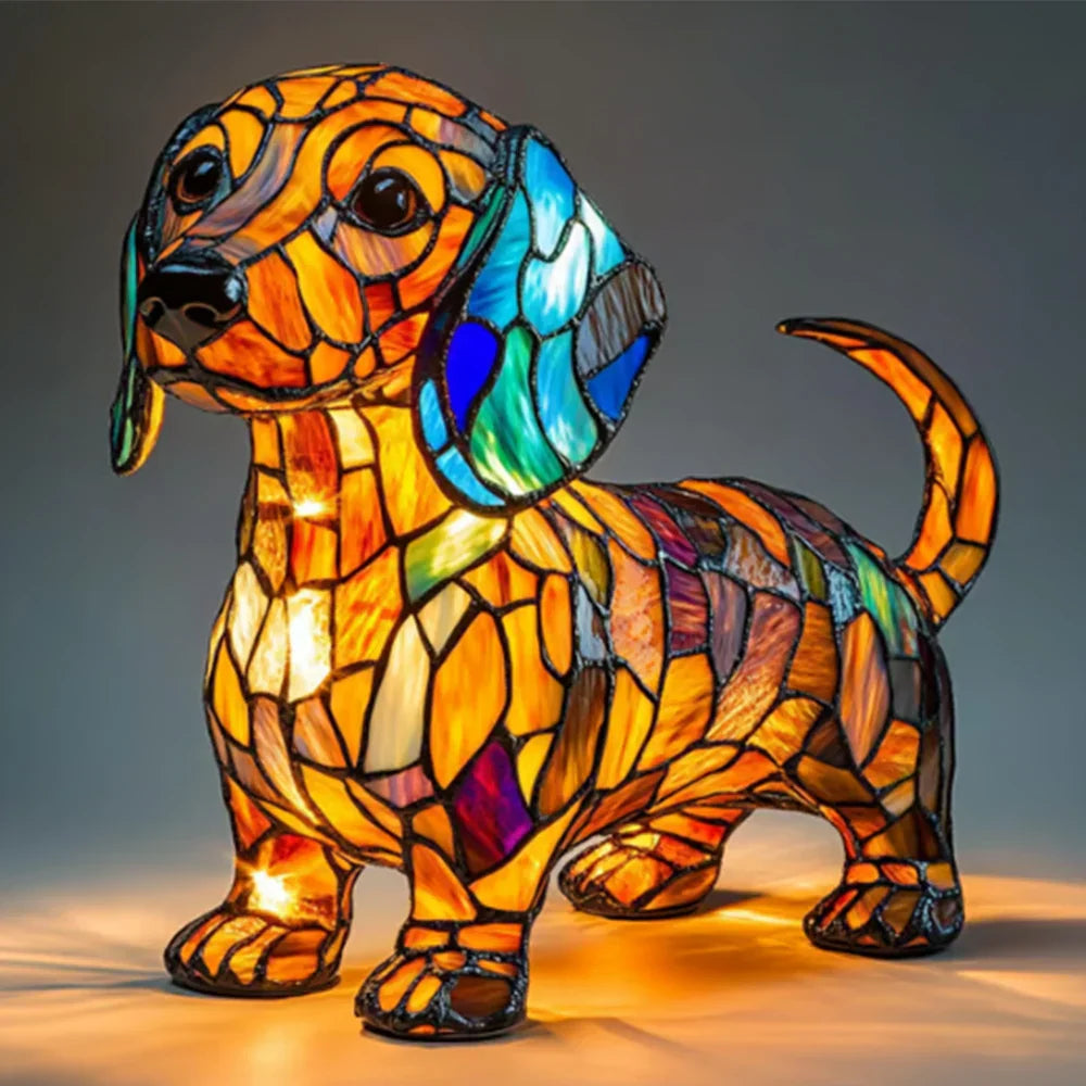 PawGlow™ – Handgemaakte Mozaïek Hondenlamp