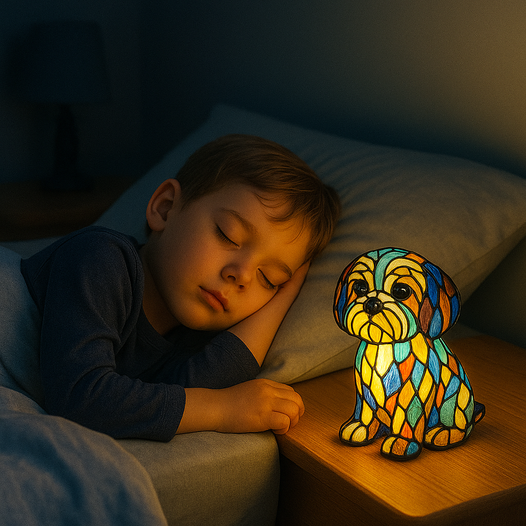 PawGlow™ – Handgemaakte Mozaïek Hondenlamp